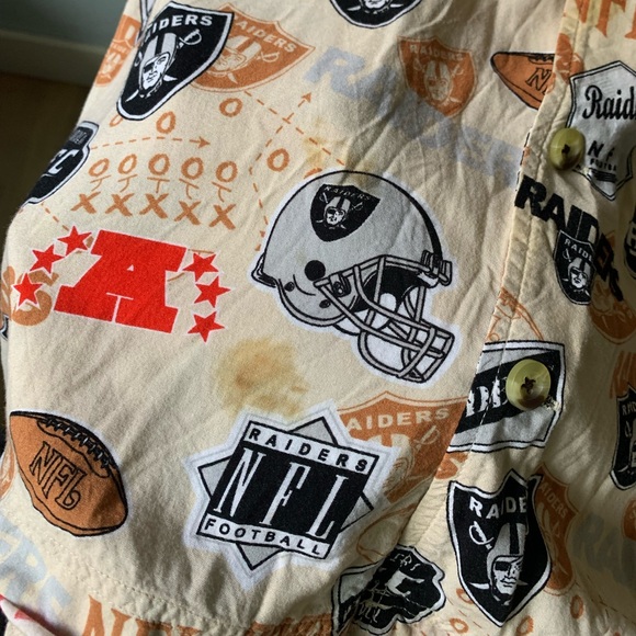 NFL Oakland Raiders Football Hawaiian Style Shirt - Picture 8 of 8